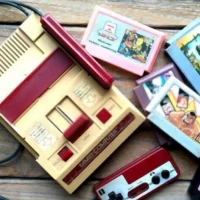 Console Famicom avec jeux