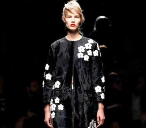 Prada showcased a Japan-inspired collection in Milan, Italy, Summer 2013 