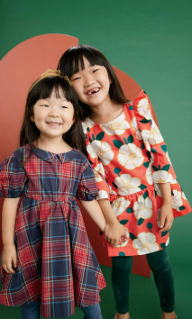 Retro motifs in Japanese kids clothes