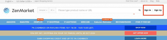 Registrati su ZenMarket
